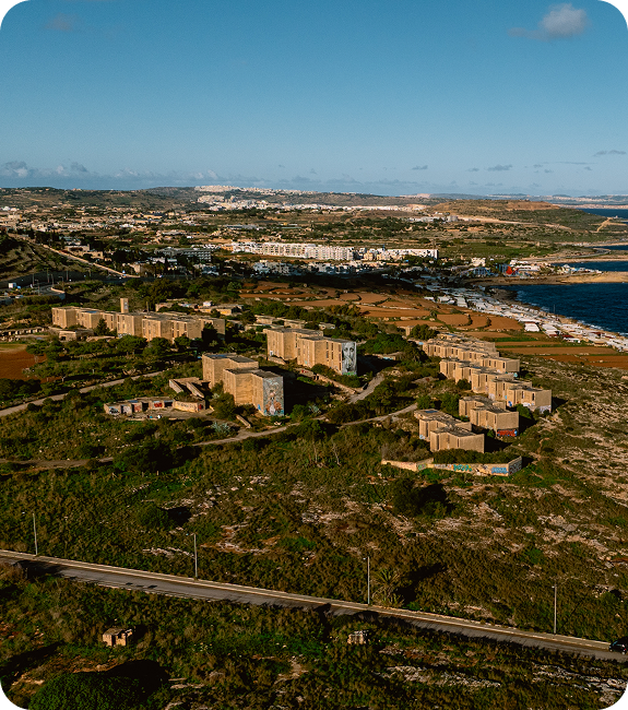 White Rocks aerial view
